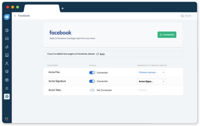 Freshdesk Messaging and Facebook Messenger integration. 