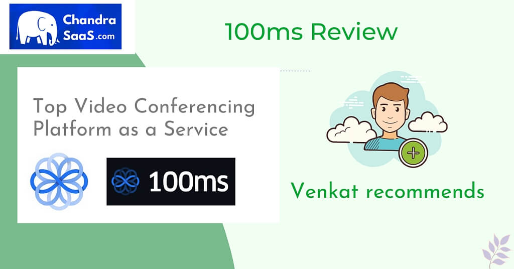 100ms live Video conferencing PAAS